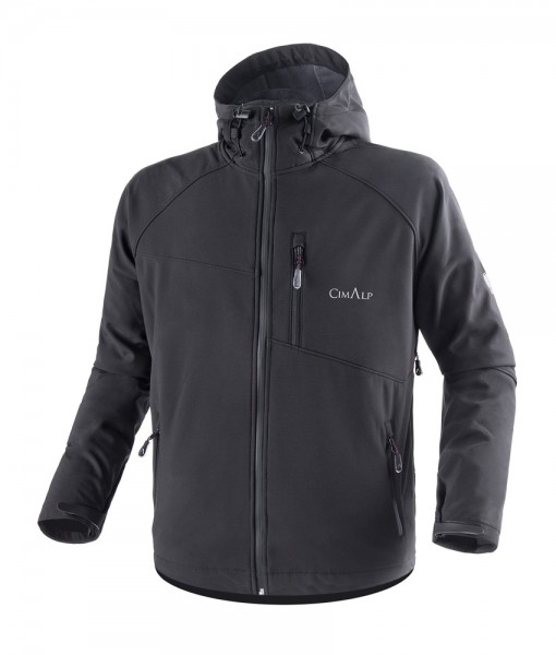 Veste Softshell doublée polaire CimAlp SNOW-H Noir C03