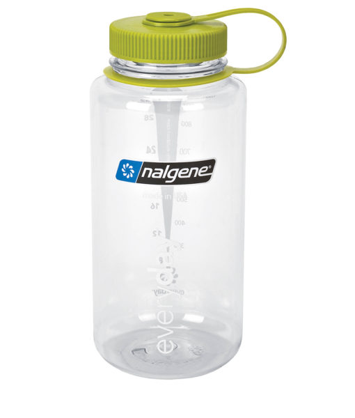 Nalgene Everyday 1l Wide Mouth Clear Green Cap
