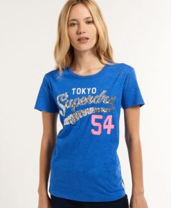Superdry Tokyo 54 T-Shirt Royal Blue Marl