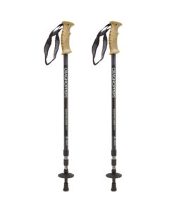 Bâtons de marche Craghoppers Adventure Shock Absorber 2PK Black Ashen