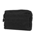 Tactical Teddy Horizontal Pouch 7 Black Pochette MOLLE multi-usages