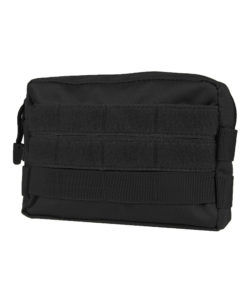 Tactical Teddy Horizontal Pouch 7 Black Pochette MOLLE multi-usages