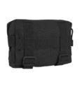 Tactical Teddy Horizontal Pouch 7 Black Pochette MOLLE multi-usages