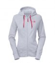 The North Face Original FZ Hoodie W Heather Grey Pink