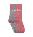 Chaussettes Quiksilver 06321T ACTIV Grey Red Hyper-Dry