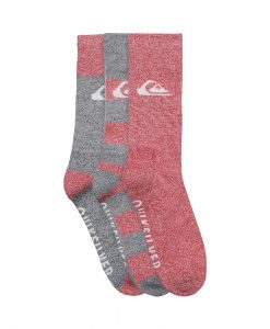 Chaussettes Quiksilver 06321T ACTIV Grey Red Hyper-Dry