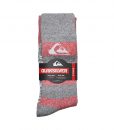 Chaussettes Quiksilver 06321T ACTIV Grey Red Hyper-Dry
