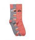 Chaussettes Quiksilver 06323T ACTIV Grey Orange Hyper-Dry