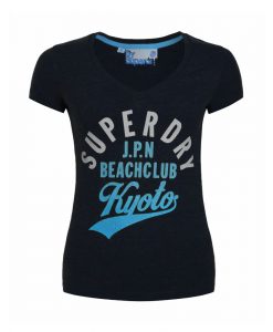 Superdry Beach Club Vee Eclipse Navy