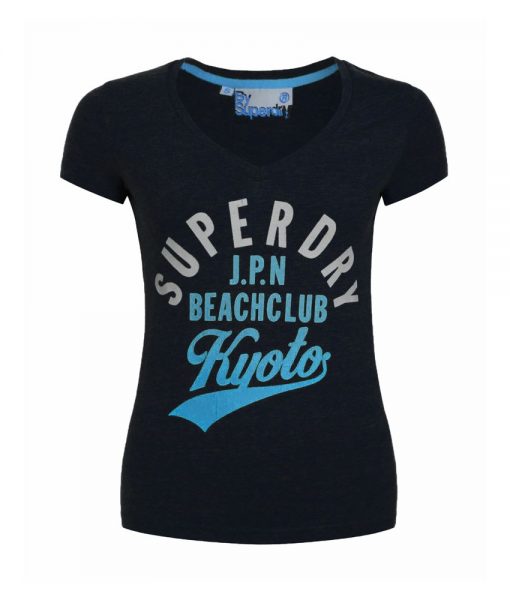 Superdry Beach Club Vee Eclipse Navy