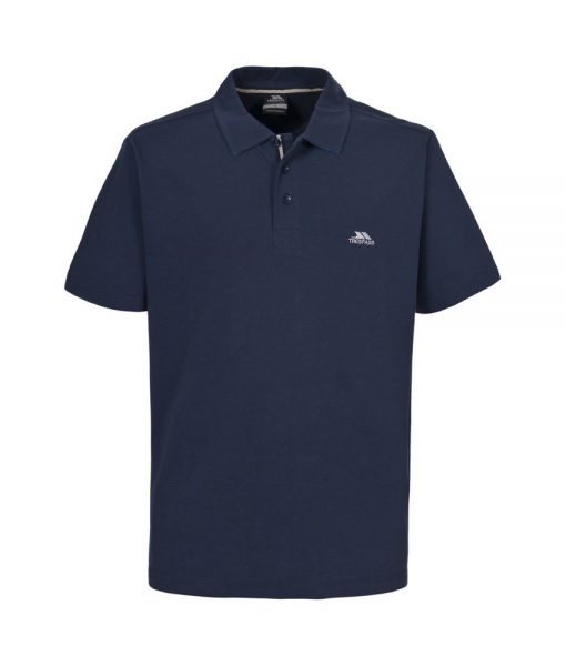 Trespass Uphill Mens Polo Top Navy Tone